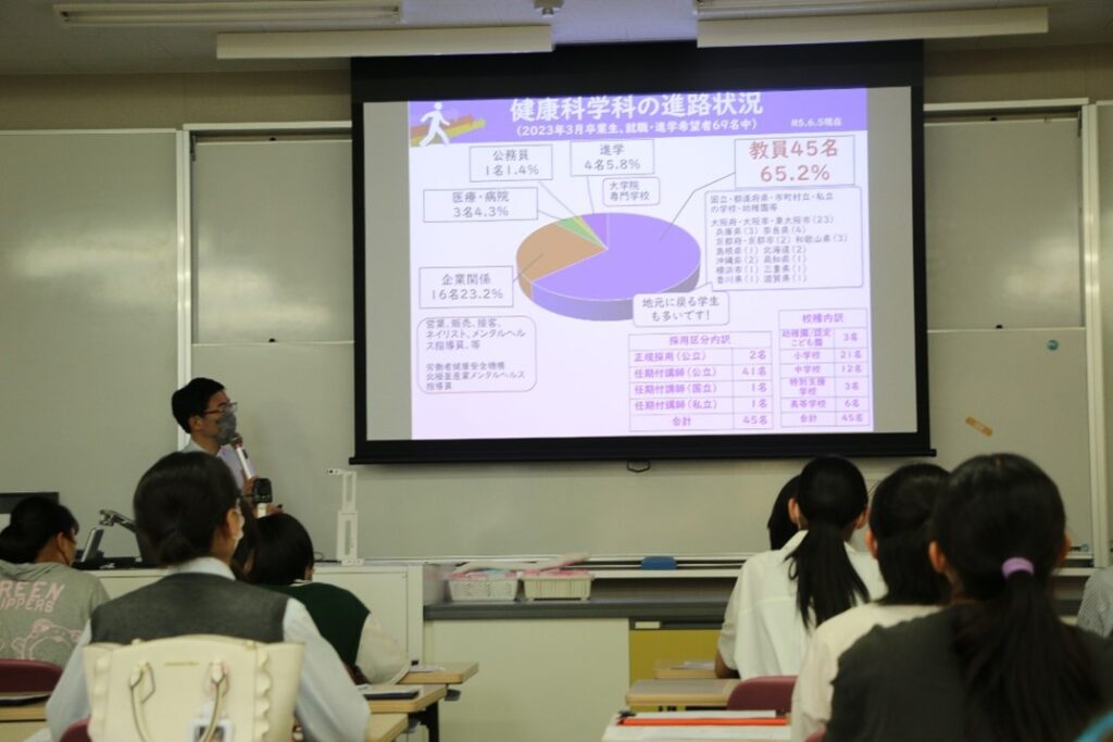 学科紹介の様子