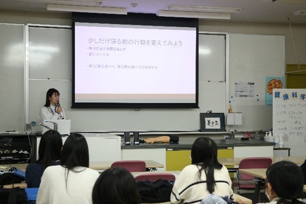 ミニ保健指導の様子